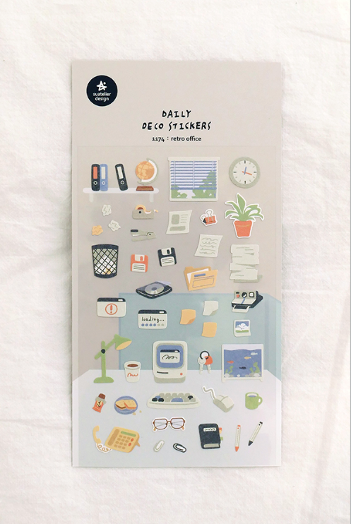 Suatelier Stickers - Retro office