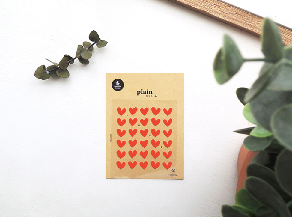 Suatelier Stickers - Corazones rojos