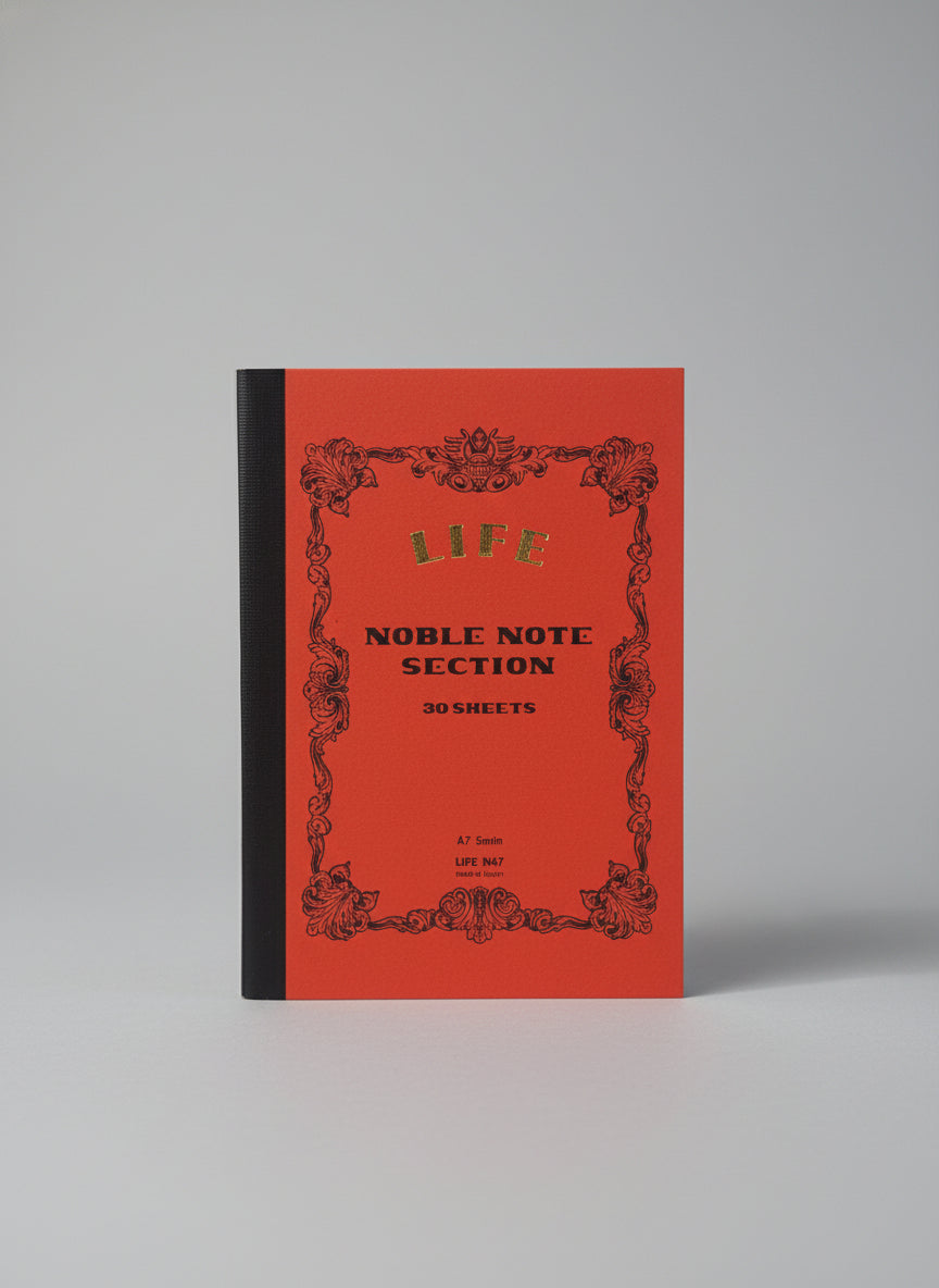 Cuadernito rojo LIFE Noble Mini A7 (cuadriculado)