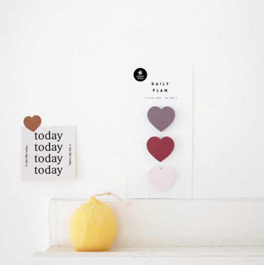 Suatelier Sticky Memo - Corazones