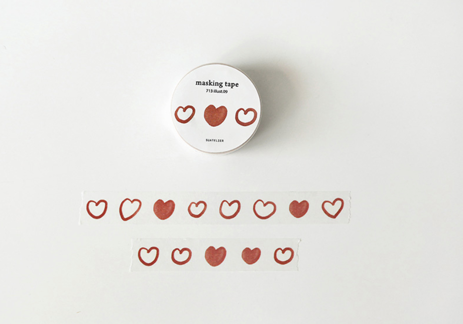 Suatelier Washi- Corazones