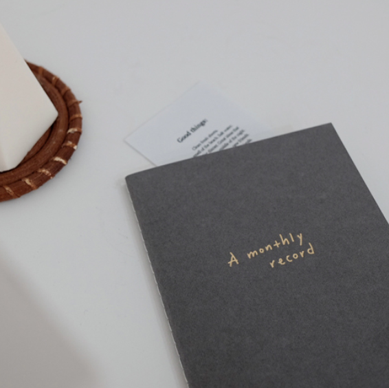 Suatelier Note - Agenda mensual gris